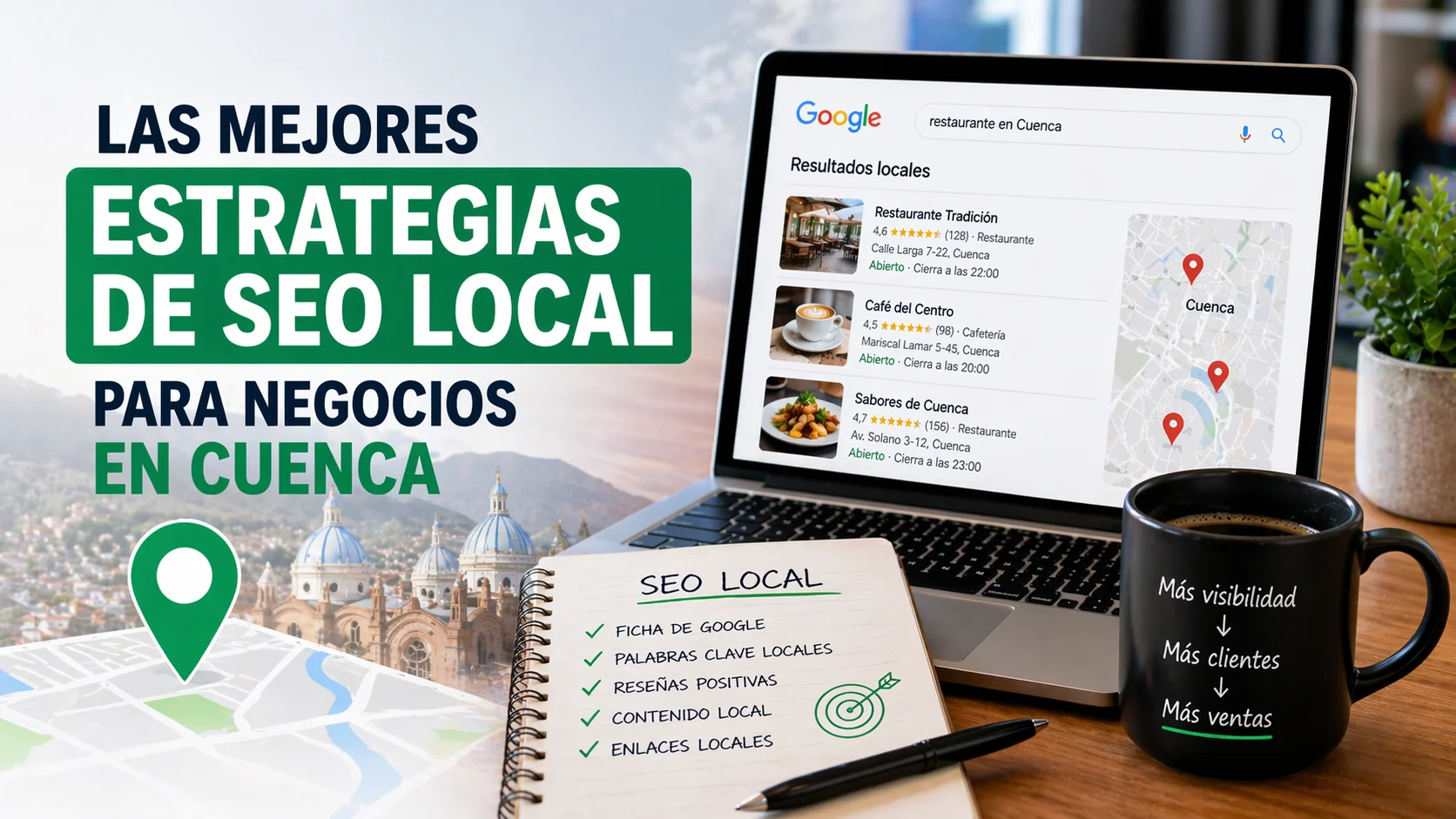 Las mejores estrategias de SEO local para negocios en Cuenca