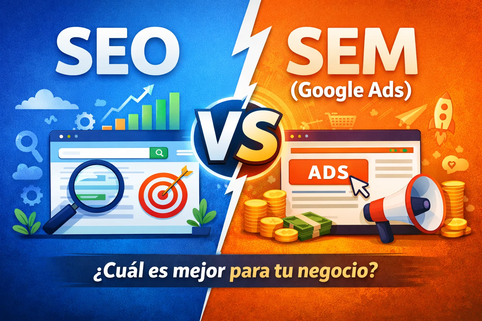SEO vs. SEM (Google Ads): ¿Cuál es mejor para tu negocio?