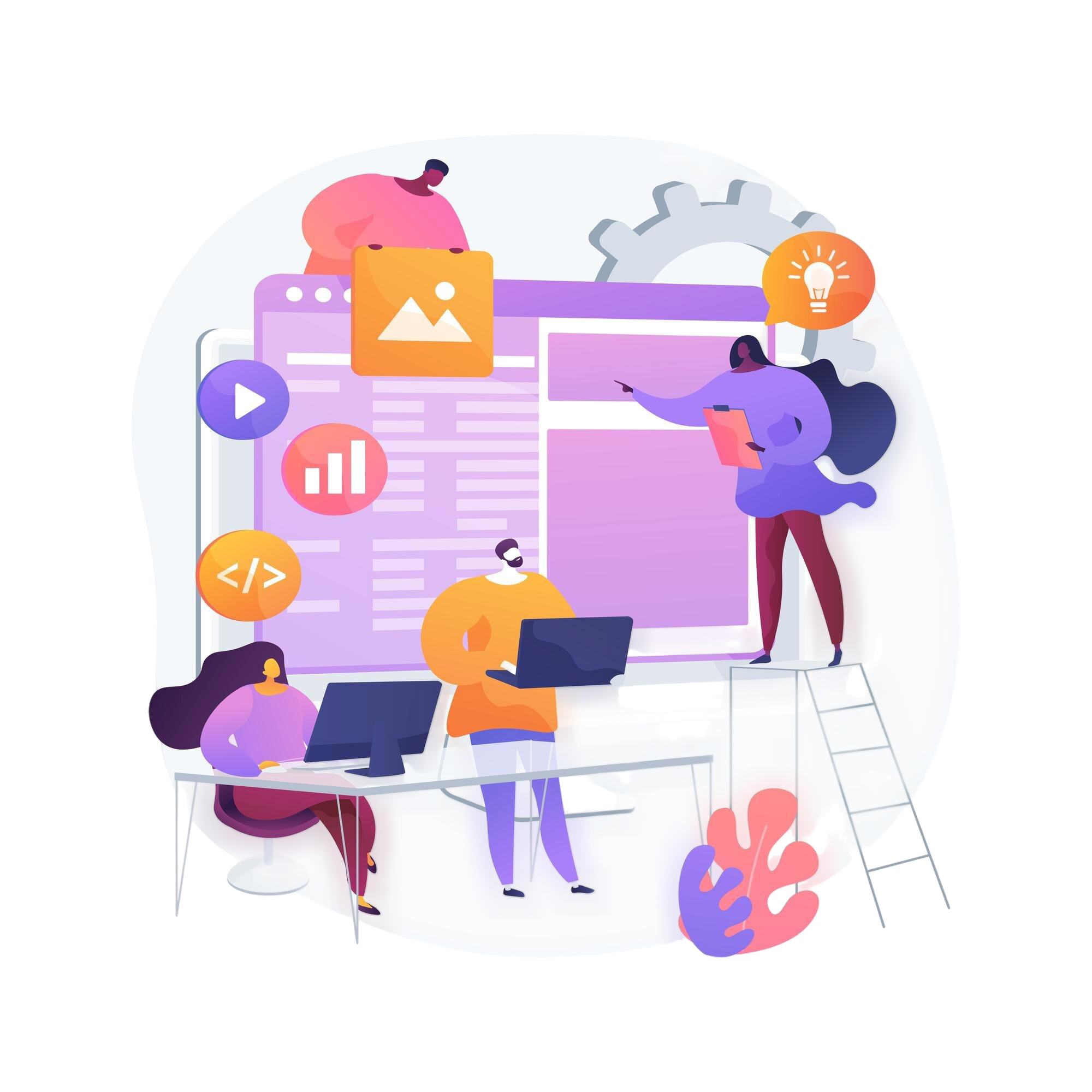 Mujer experta en SEO y Marketing Digital trabajando en una laptop